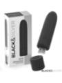 BLACK & SILVER - GERI BULLET VIBRANT RECHARGEABLE USB 8 VIBRATIONS NOIR 10 X 2,2 CM