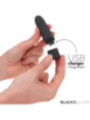 BLACK & SILVER - GERI BULLET VIBRANT RECHARGEABLE USB 8 VIBRATIONS NOIR 10 X 2,2 CM
