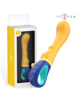 INTENSE - VIBRATEUR POINT G JAUNE SHAGGY