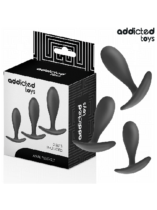 ADDICTED TOYS - LOT DE 3 PLUG ANAL MODÈLE 2