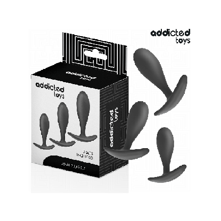 ADDICTED TOYS - LOT DE 3 PLUG ANAL MODÈLE 2