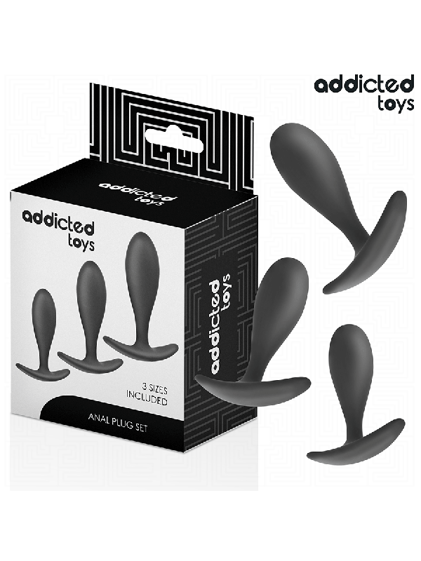 ADDICTED TOYS - LOT DE 3 PLUG ANAL MODÈLE 2