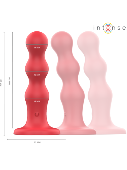 INTENSE - CODY VIBRATEUR AVEC VENTOUSE TÉLÉCOMMANDE ROUGE