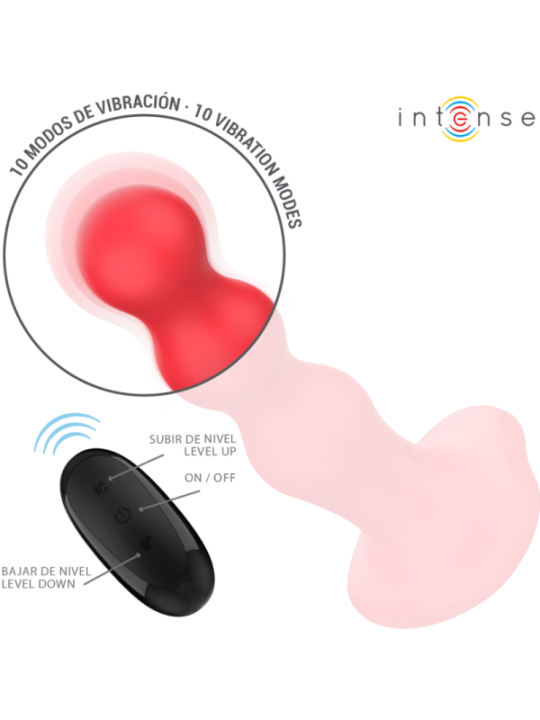INTENSE - CODY VIBRATEUR AVEC VENTOUSE TÉLÉCOMMANDE ROUGE