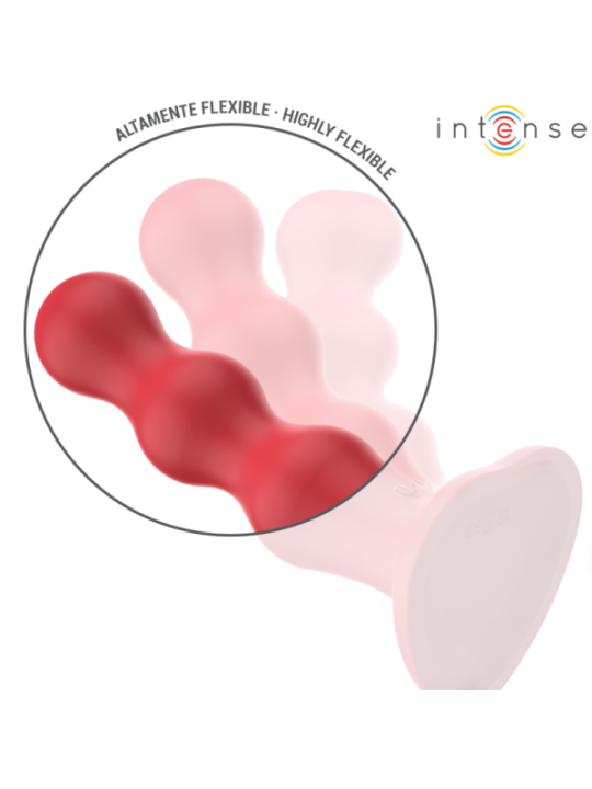 INTENSE - CODY VIBRATEUR AVEC VENTOUSE TÉLÉCOMMANDE ROUGE