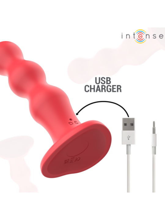 INTENSE - CODY VIBRATEUR AVEC VENTOUSE TÉLÉCOMMANDE ROUGE
