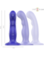 INTENSE - SHORTY VIBRATEUR AVEC VENTOUSE TÉLÉCOMMANDE BLEUE