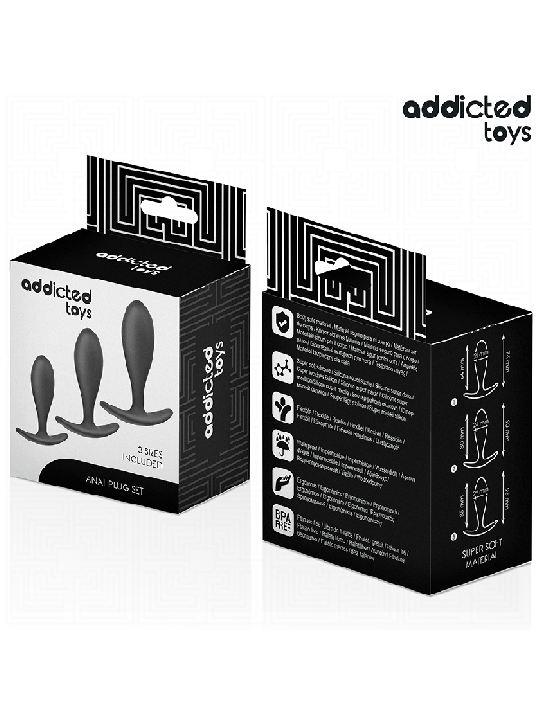 ADDICTED TOYS - LOT DE 3 PLUG ANAL MODÈLE 2
