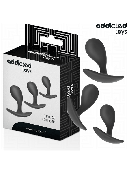 ADDICTED TOYS - LOT DE 3 PLUG ANAL MODÈLE 3