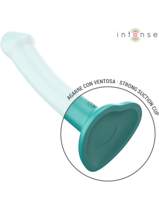 INTENSE - KATIE VIBRATEUR AVEC VENTOUSE 10 VIBRATIONS TÉLÉCOMMANDE BLEUE