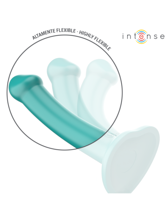 INTENSE - KATIE VIBRATEUR AVEC VENTOUSE 10 VIBRATIONS TÉLÉCOMMANDE BLEUE