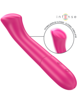 INTENSE - PATY VIBRATEUR 19 CM FLEXIBLE 10 VIBRATIONS MODÈLE 2 ROSE