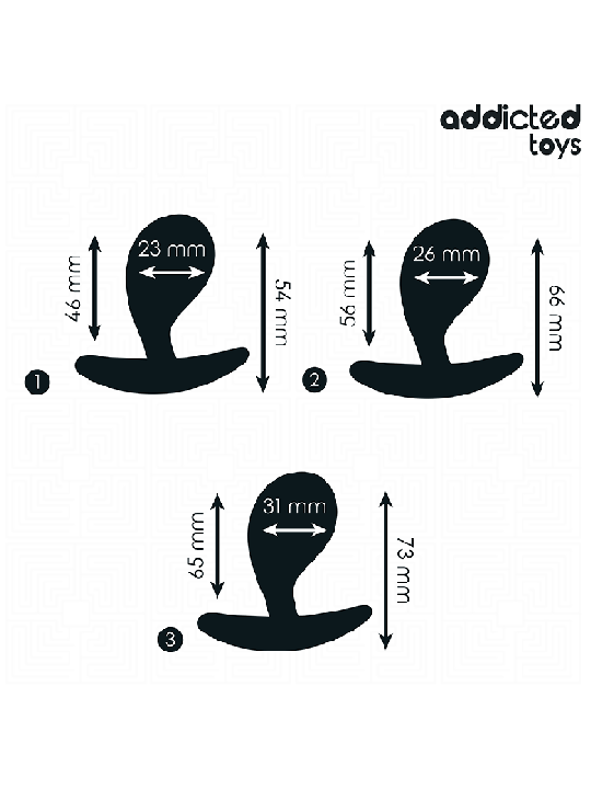 ADDICTED TOYS - LOT DE 3 PLUG ANAL MODÈLE 3