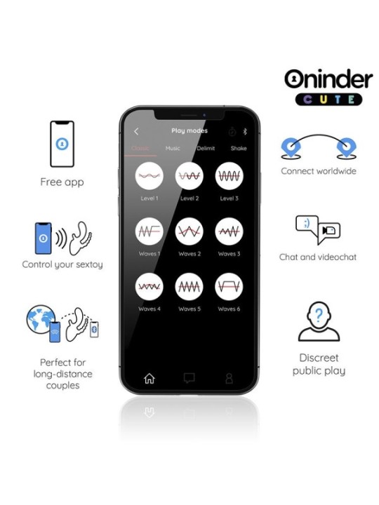 ONINDER CUTE - LOVE 3 SOME TRIPLE VIBRATEUR - APPLICATION GRATUITE DANS LE MONDE ENTIER