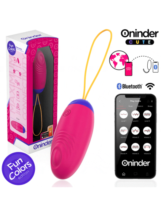 ONINDER CUTE - ŒUF EN SILICONE À VIBRATIONS ET TAPOTEMENTS - APPLICATION MONDIALE GRATUITE