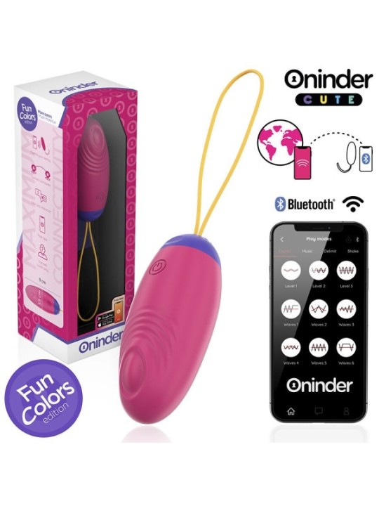 ONINDER CUTE - ŒUF EN SILICONE À VIBRATIONS ET TAPOTEMENTS - APPLICATION MONDIALE GRATUITE