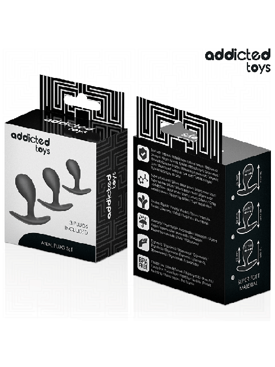 ADDICTED TOYS - LOT DE 3 PLUG ANAL MODÈLE 3