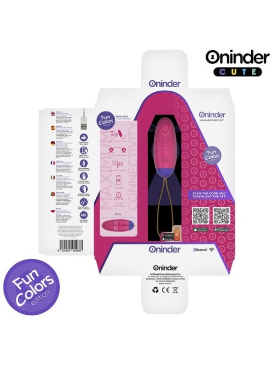 ONINDER CUTE - ŒUF EN SILICONE À VIBRATIONS ET TAPOTEMENTS - APPLICATION MONDIALE GRATUITE