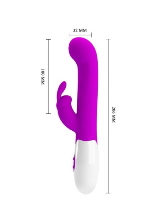 PRETTY LOVE - VIBRATEUR CENTAURE LAPIN 30 MODES DE VIBRATION VIOLET