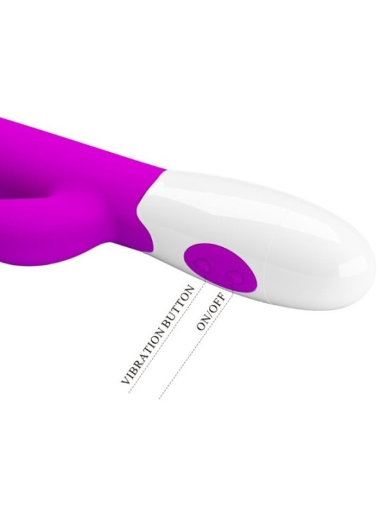 PRETTY LOVE - VIBRATEUR CENTAURE LAPIN 30 MODES DE VIBRATION VIOLET