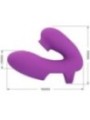 PRETTY LOVE - VIBRATEUR DE DOIGTS ATHENA AVEC STIMULATEUR DE CLITORIS VIOLET
