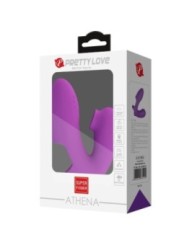 PRETTY LOVE - VIBRATEUR DE DOIGTS ATHENA AVEC STIMULATEUR DE CLITORIS VIOLET