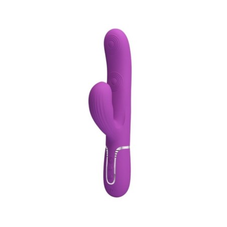 PRETTY LOVE - VIBRATEUR LAPIN MULTIFONCTION 3 EN 1 PERLITA VIOLET