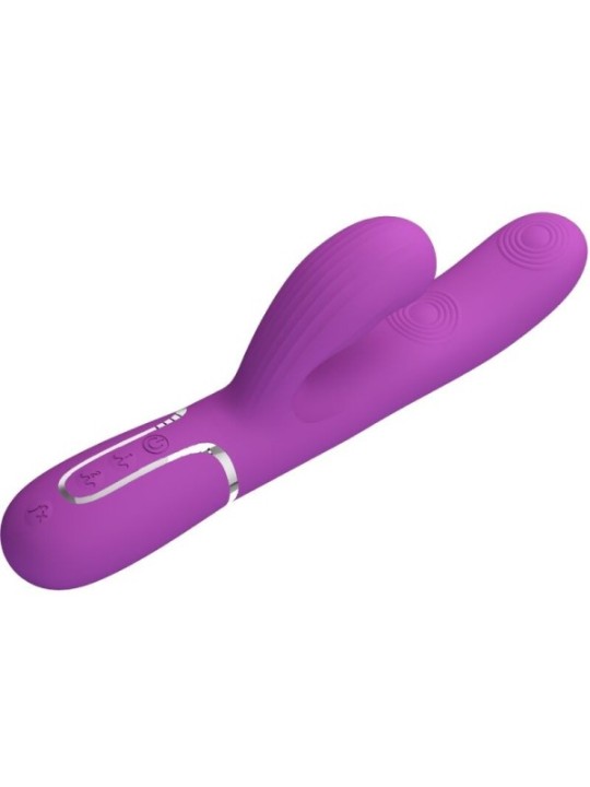 PRETTY LOVE - VIBRATEUR LAPIN MULTIFONCTION 3 EN 1 PERLITA VIOLET