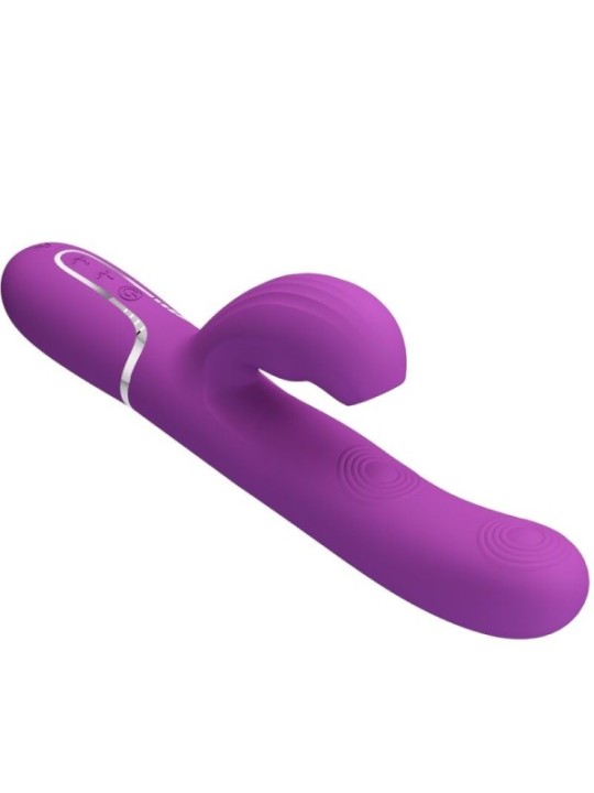 PRETTY LOVE - VIBRATEUR LAPIN MULTIFONCTION 3 EN 1 PERLITA VIOLET