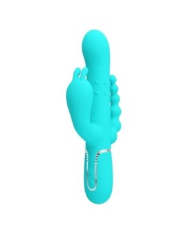 PRETTY LOVE - CAMMY 4 EN 1 VIBRATEUR MULTIFONCTION TRIPPLE RABBIT BLEU