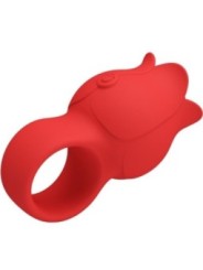 PRETTY LOVE - VIBRATEUR DE DOIGT EN FORME DE JAE ROSE 10 VIBRATIONS ROUGE