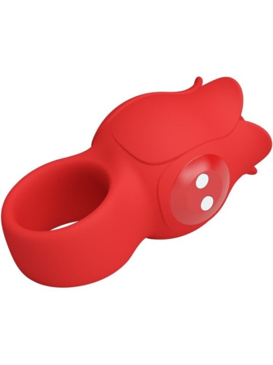 PRETTY LOVE - VIBRATEUR DE DOIGT EN FORME DE JAE ROSE 10 VIBRATIONS ROUGE