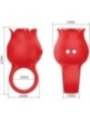 PRETTY LOVE - VIBRATEUR DE DOIGT EN FORME DE JAE ROSE 10 VIBRATIONS ROUGE