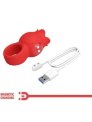 PRETTY LOVE - VIBRATEUR DE DOIGT EN FORME DE JAE ROSE 10 VIBRATIONS ROUGE