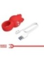 PRETTY LOVE - VIBRATEUR DE DOIGT EN FORME DE JAE ROSE 10 VIBRATIONS ROUGE