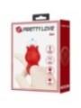 PRETTY LOVE - VIBRATEUR DE DOIGT EN FORME DE JAE ROSE 10 VIBRATIONS ROUGE