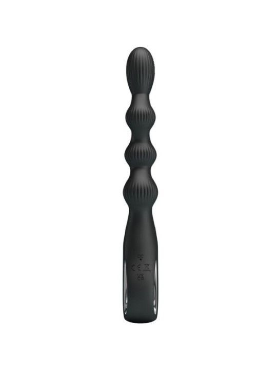 PRETTY LOVE - VIBRATEUR ANAL FEDERER 12 VIBRATIONS NOIR
