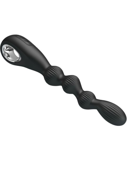 PRETTY LOVE - VIBRATEUR ANAL FEDERER 12 VIBRATIONS NOIR