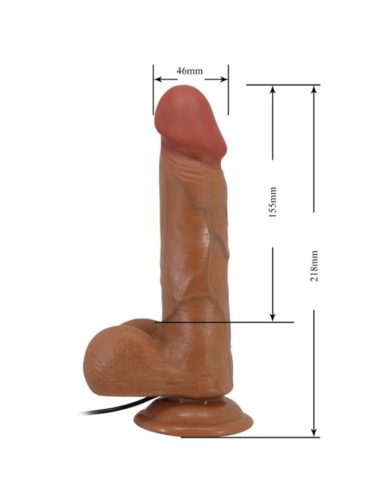 BAILE - VIBRATEUR RÉALISTE BAHAMUT 21,8 CM FLESH TÉLÉCOMMANDE