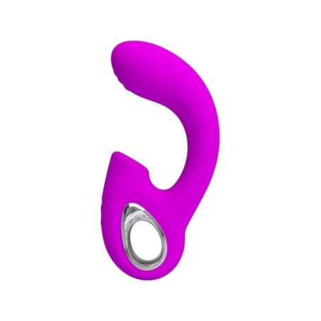 PRETTY LOVE - SIBEL VIBRATEUR POINT G + STIMULATEUR CLITORIS SIBEL 10 VIBRATIONS VIOLET
