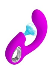 PRETTY LOVE - SIBEL VIBRATEUR POINT G + STIMULATEUR CLITORIS SIBEL 10 VIBRATIONS VIOLET