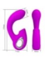 PRETTY LOVE - SIBEL VIBRATEUR POINT G + STIMULATEUR CLITORIS SIBEL 10 VIBRATIONS VIOLET
