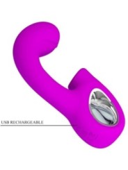 PRETTY LOVE - SIBEL VIBRATEUR POINT G + STIMULATEUR CLITORIS SIBEL 10 VIBRATIONS VIOLET