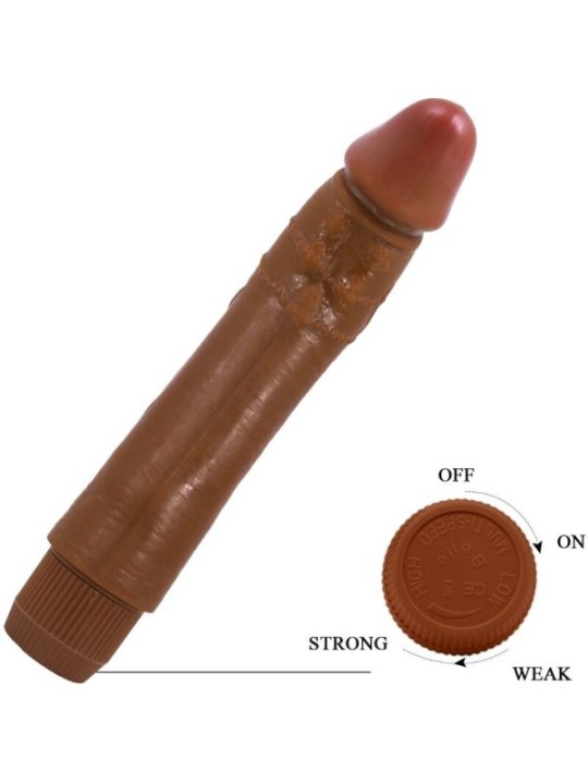 BAILE - VIBRATEUR RÉALISTE DYBBUK 24 CM MULÂTRE