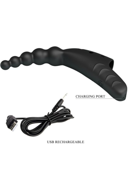 PRETTY LOVE - JORDIN FINGER VIBRATOR 10 VIBRATIONS NOIR