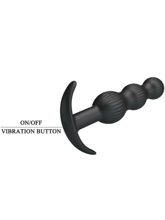 PRETTY LOVE - VIBRATEUR ANAL SIDNEY 10 VIBRATIONS NOIR