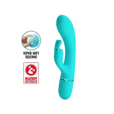PRETTY LOVE - VIBRATEUR SCOCCO LAPIN TURQUOISE