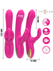 INTENSE - BRITNEY VIBRATEUR LAPIN MULTIFONCTION 23 CM ROSE