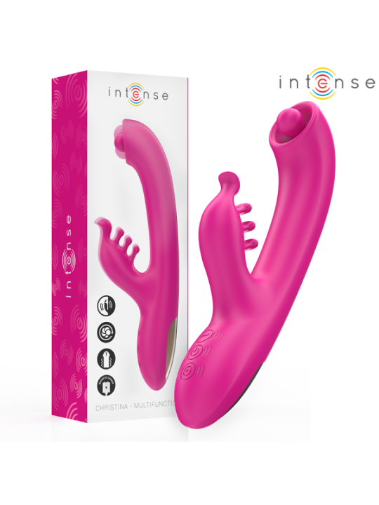 INTENSE - CHRISTINA VIBRATEUR LAPIN MULTIFONCTION 22,5 CM ROSE
