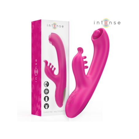INTENSE - CHRISTINA VIBRATEUR LAPIN MULTIFONCTION 22,5 CM ROSE